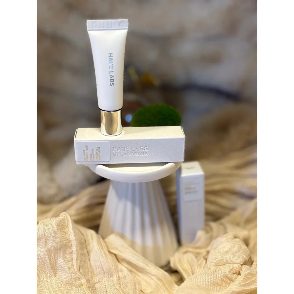 HAUS LABS BY LADY GAGA Hy-Power Eye, Cheek & Lip Pigment Paint White Onyx Matte